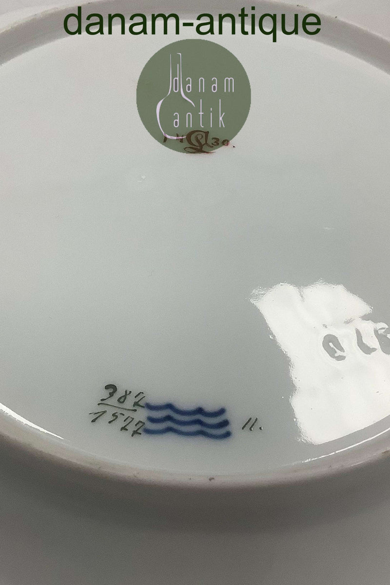 Royal Copenhagen Saksisk Blomst Gennembrudt tallerken No 1577