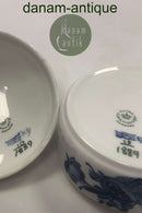 Royal Copenhagen Blå Blomst Svejfet Smør skål med låg No. 1889