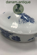 Royal Copenhagen Blaue Blume Geschweißte Ovale Schale mit Deckel Nr. 1702