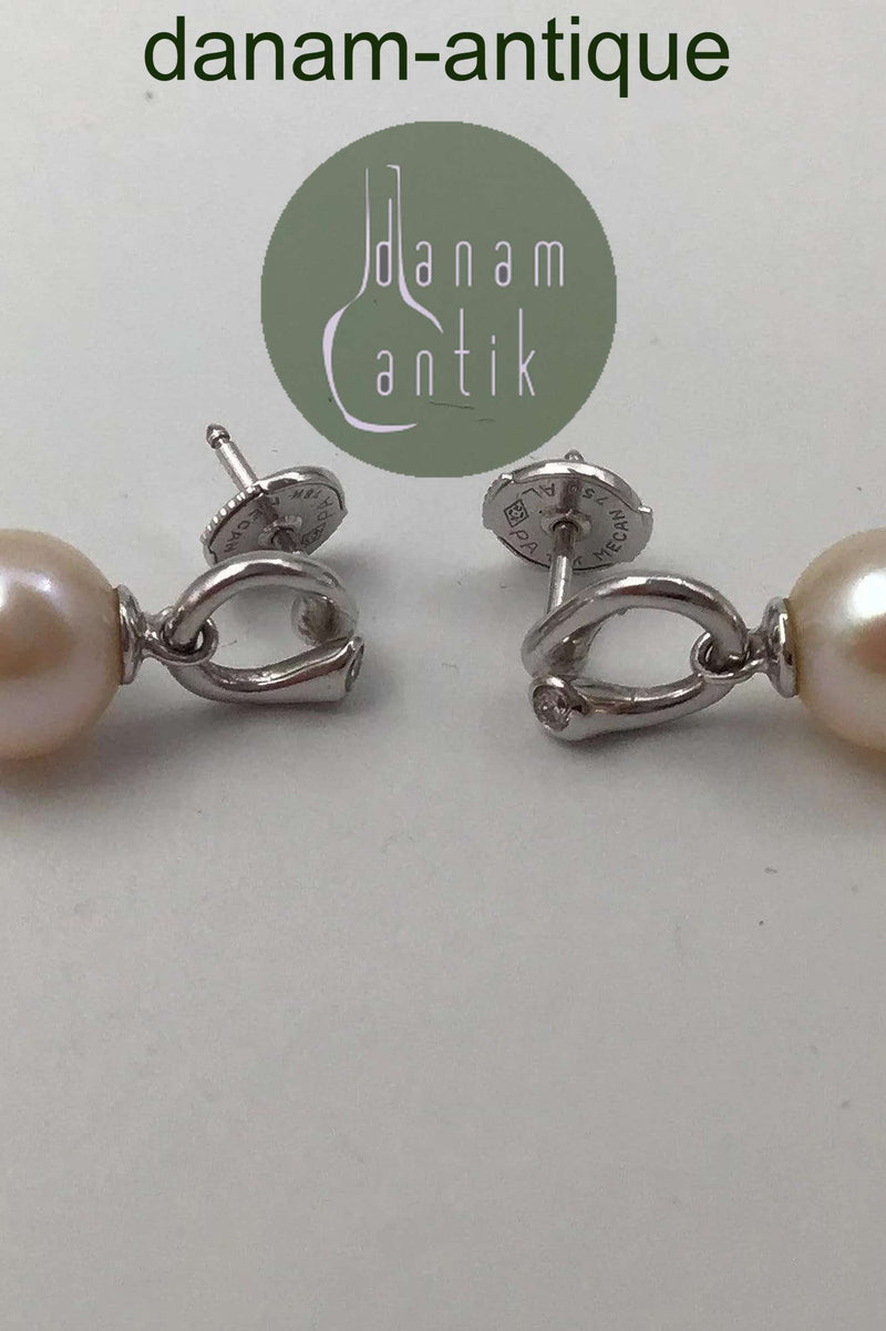 ジョージ ジェンセン 18K ホワイトゴールド マジック パール 
