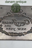 Georg Jensen Inc. New York  Forsølvet Forhandler Plaquette