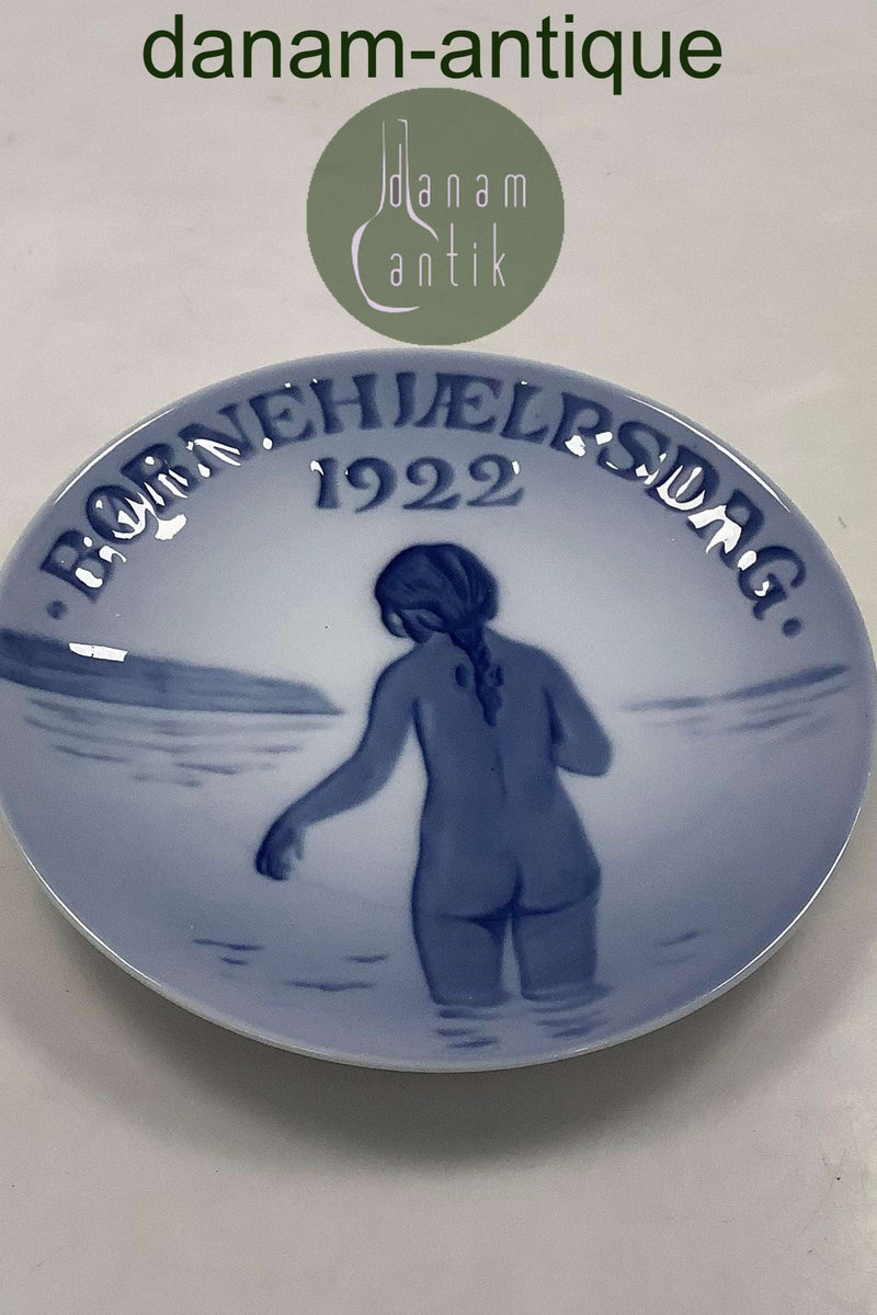 Royal Copenhagen Børnehjælpsdags Platte fra 1922