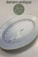 ビング＆グロンダール カモメと金の楕円皿 No.17