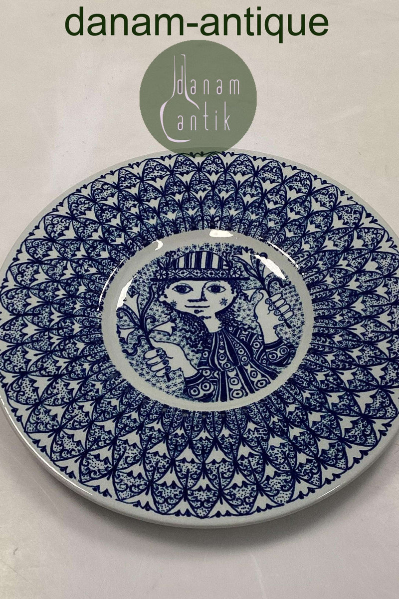 Bjørn Wiinblad Nymølle Blå Vægplatte No. 85