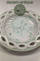 Michael Andersen og Søn Stort Glaseret Keramik Fad af Kvinde og Svane No 5156