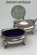 Adie Bros Ltd, Birmingham Sterling Sølv Salt / Peber Kar 1925/26