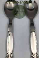 Georg Jensen Sterling Sølv Pinje Salatsæt 133 Mellem