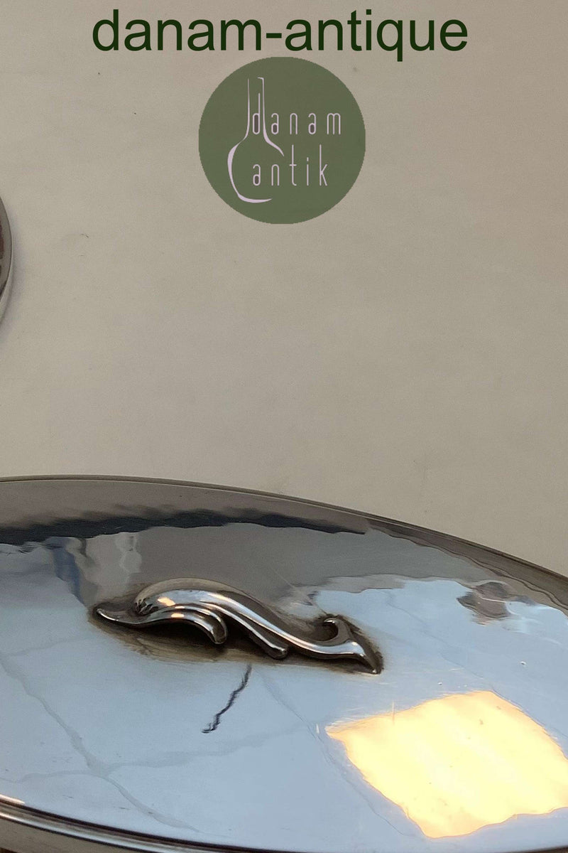 Georg Jensen Sterling Sølv Spejl og Børste No 150F Harald Nielsen