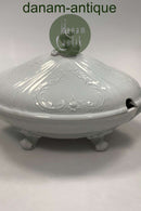 Royal Copenhagen Juliane Marie, hvid Oval Lågskål