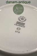 Royal Copenhagen 4 All Seasons Stor skål med grøn kant No 578