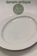 Royal Copenhagen Juliane Marie, hvid Oval Serveringsfad No 12007