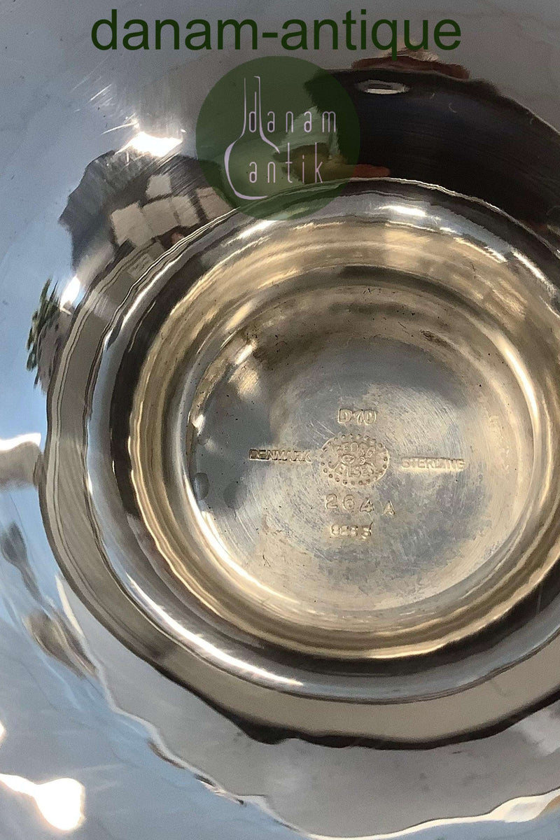 Georg Jensen Sterling Silber Großer Traubenaufsatz / Traubenschale Nr. 264 A