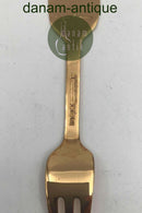 A. Michelsen Julekagegaffel 1987 Forgyldt Sterling Sølv med emalje