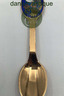 A. Michelsen Juletheske 1985 Forgyldt Sterling Sølv med emalje