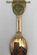 A. Michelsen Juletheske 1984 I forgyldt Sterling Sølv med emalje