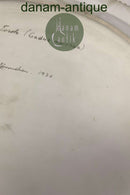 Royal Copenhagen Privatmalet Flora Danica Stort ovalt serveringsfad no. 3520 / 374