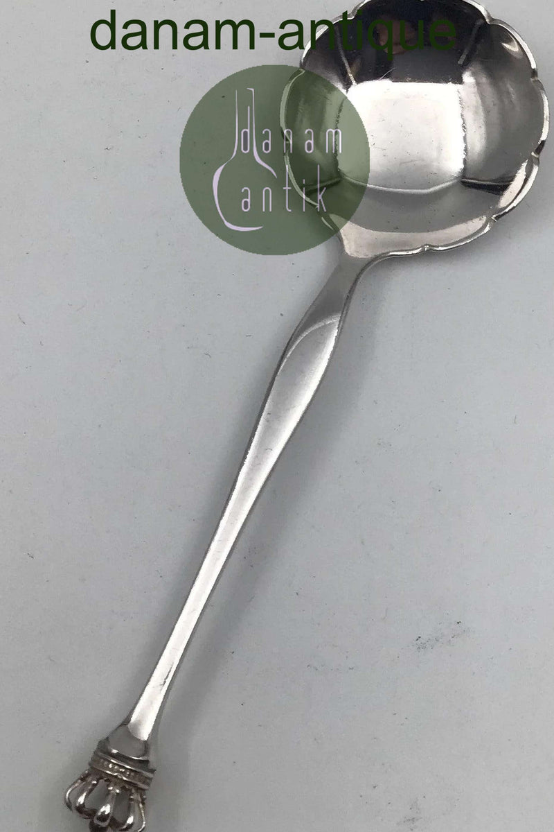 デンマーク王冠 DGSスターリングシルバー製シュガースプーン