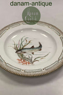 Royal Copenhagen Privat gemalt Flora Danica Fisch Teller Nr 3549