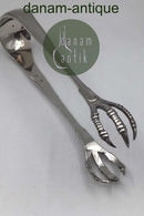 W&S Sørensen Silver Double Triplet Sugar Tongs