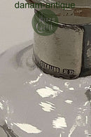 Holmegaard Dragsted Glas Karaffel med sølvbånd