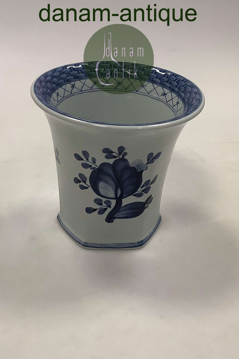Royal Copenhagen / Aluminia Tranquebar, Blå Fajance Vase No 1239
