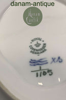 Royal Copenhagen Muschelmalet Vollblond Soßenschüssel mit Unterteller Nr. 1105