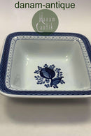 Royal Copenhagen / Aluminia Blau Tranquebar Quadratische Schale Nr. 1335