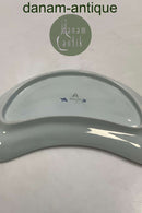 Royal Copenhagen / Aluminia Blå Tranquebar halvmåne formet skål No 1115