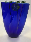 Royal Copenhagen / Holmegaard Vase aus blauem Glas