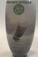 Royal Copenhagen Art Nouveau Vase med skib No 2106/763