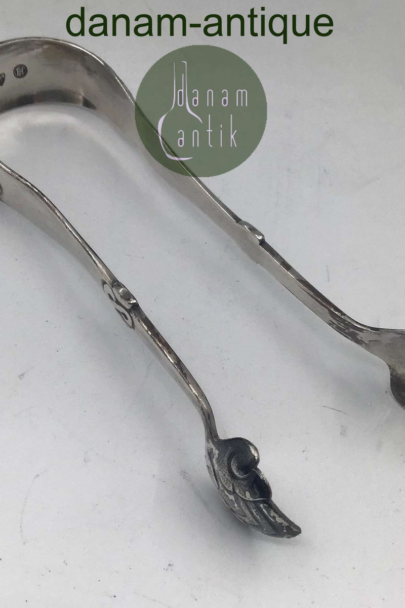 Dansk Arbejde Sølv Fred VIII Sukkertang