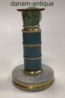 Royal Copenhagen Krakele Kerzenleuchter in Grün Nr. 3338