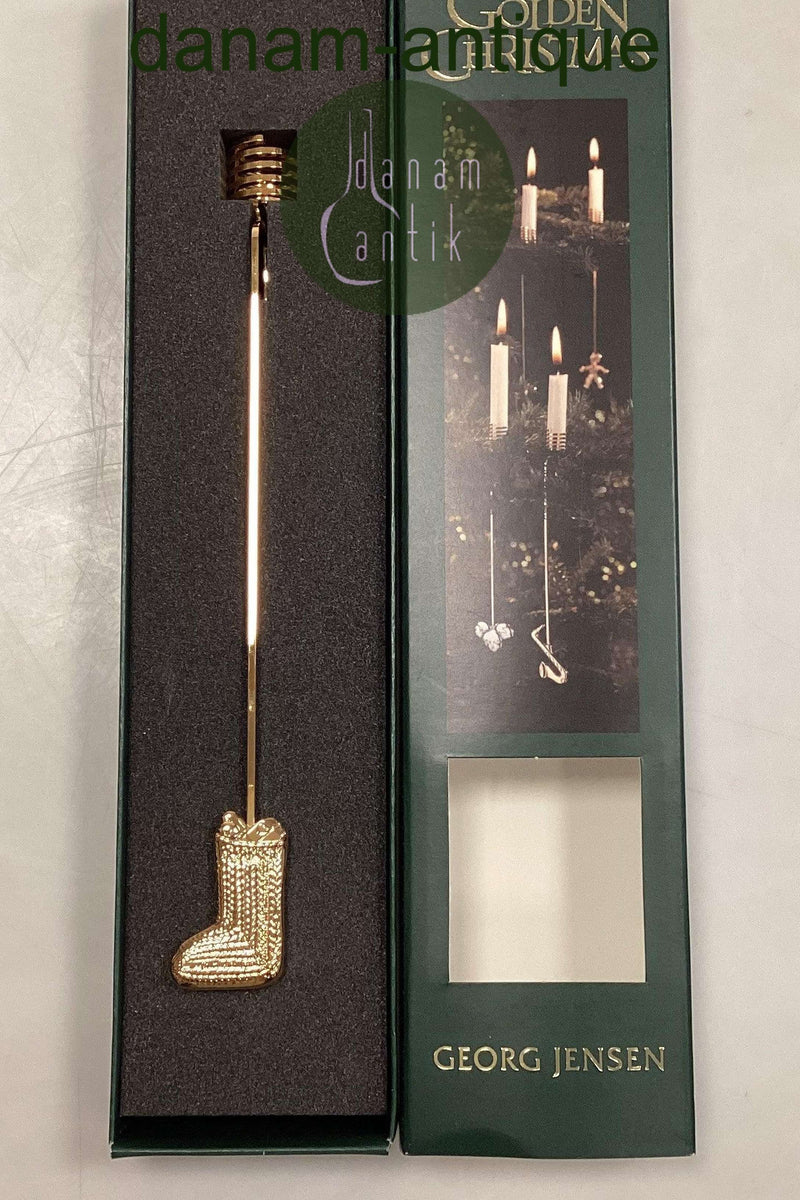 Georg Jensen Golden Christmas Lyseholder - Julesok 2003