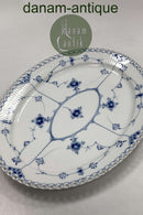 Royal Copenhagen Blaue geriffelte ovale Schale Nr. 1148
