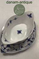 Royal Copenhagen Blue Fluted Plain Gravy Boat No. 204