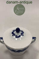 Bing和Grondahl新艺术主义蓝白糖碗