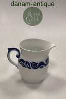 Bing and Grondahl 新艺术风格的蓝白奶油壶 尺寸9.3厘米/3.66英寸