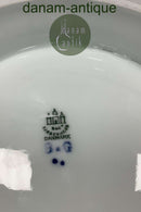 ビング＆グロンダール アール・ヌーボー 青と白のケーキ皿 オンフット