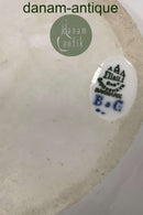 Bing og Grøndahl Art Nouveau Blå og Hvid Kagefad