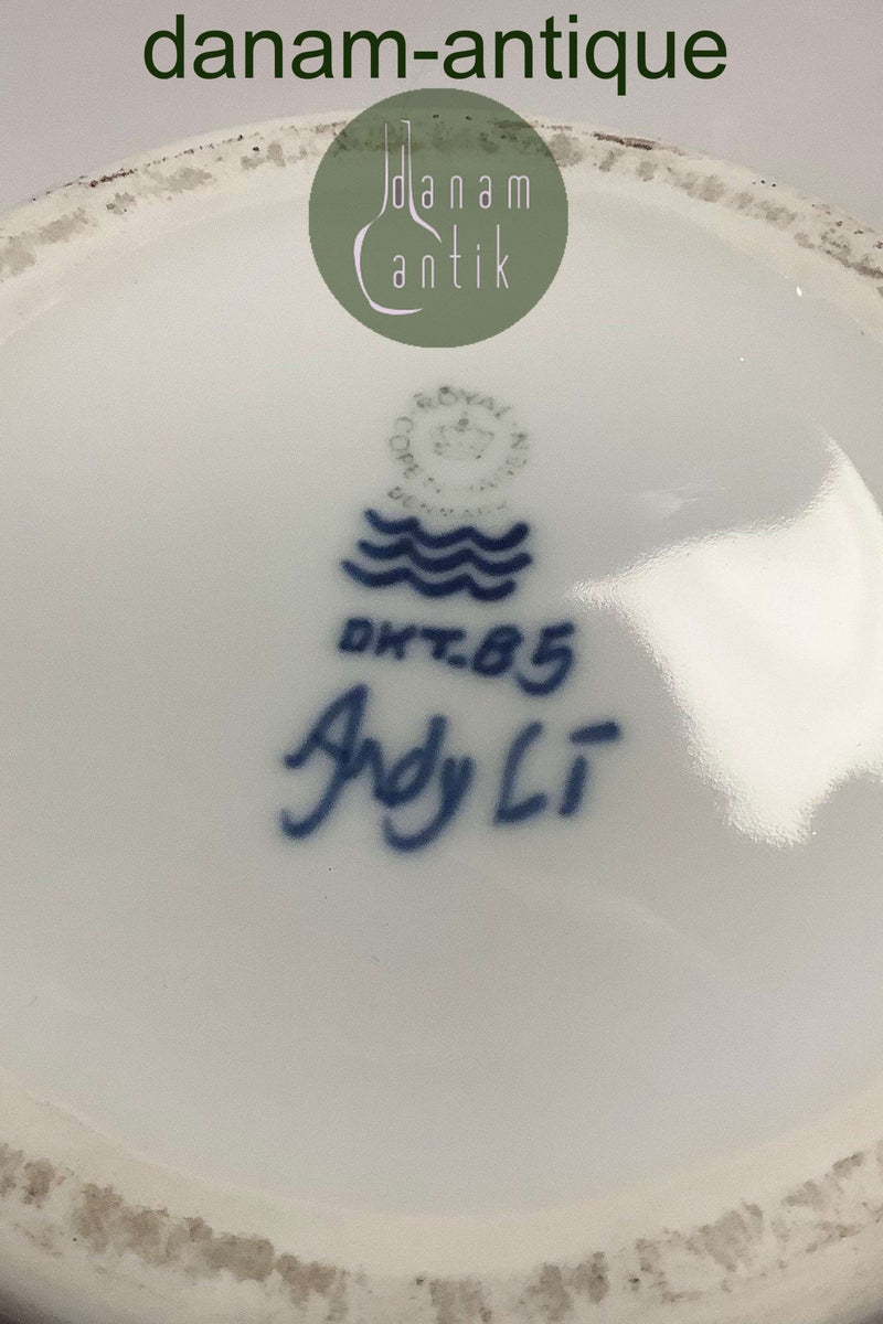 Royal Copenhagen Unika Vase af Andy Li Vase. Signeret October 1985.