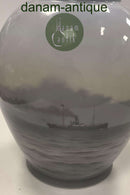 Royal Copenhagen Vase mit Schiffsmotiv Nr. 1983/35B