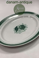 Royal Copenhagen Grøn Tranquebar Oval Serveringsfad No. 930