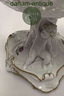 Royal Copenhagen Light Saxon Flower Pedistal Bowl with Puttier No 1531