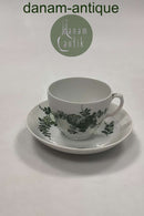 皇家哥本哈根绿花咖啡杯和碟子 No 1549