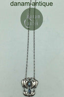 C.L。Severin Sørensen银项链（月光石）