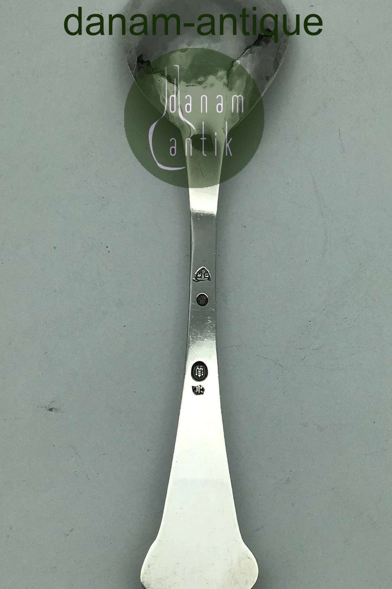 Dansk Arbejde (DTA) Sølv Marmeladeske med Rav