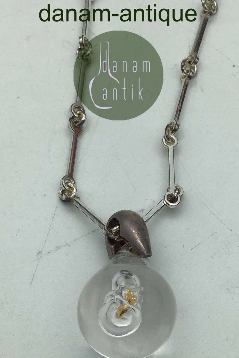 Lapponia Sterling Sølv Acryl Halskæde Björn Weckström