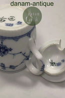 Royal Copenhagen Musselmalet Riflet Sennepskrukke med låg No. 137