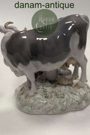 Bing and Grondahl Figurine Milkmaid, cow and cat No 2017