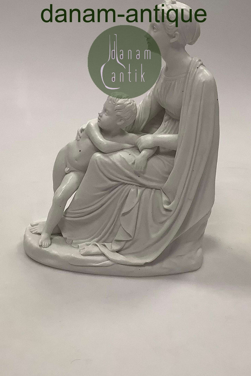 Bing og Grøndahl Thorvaldsen Bisquit Figur af Mor og Barn